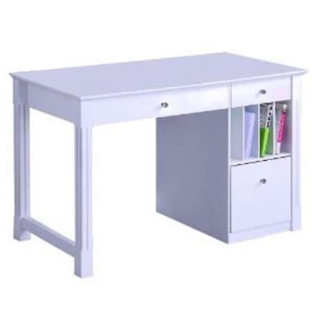 Walker Edison Furniture Walker Edison DW48D30WH Deluxe Solid Wood Desk - White DW48D30WH